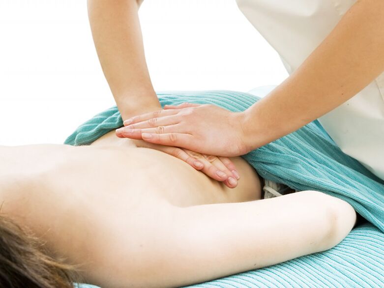 Down -back pain massage